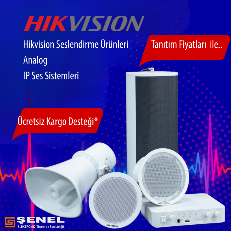 Hikvision Seslendirme Ürünleri Stokta