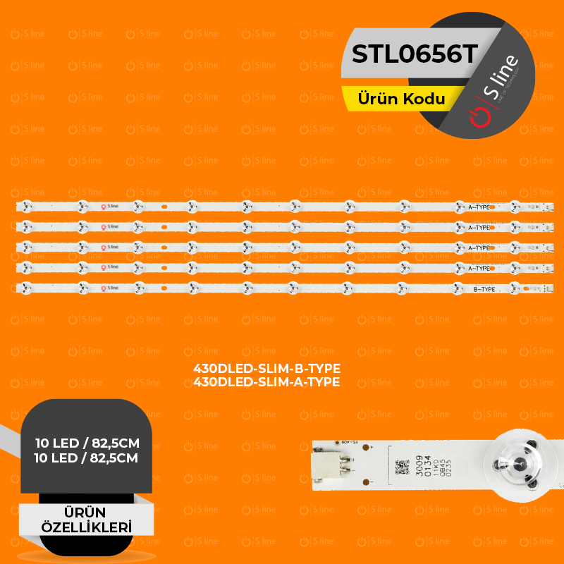 Vestel, Telefunken 430DLED-SLIM-B-TYPE, A TYPE Tv Led Bar-