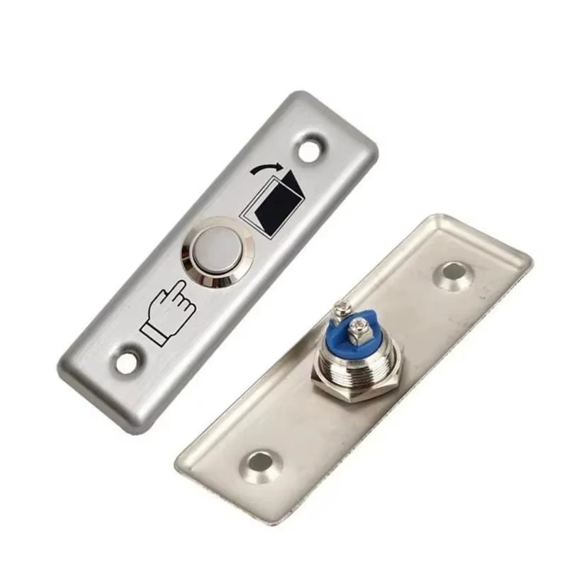 Sline BT-6 Sıva Altı Bas-Aç Kapı Butonu - Paslanmaz Metal Yüzey Çıkış Düğmesi