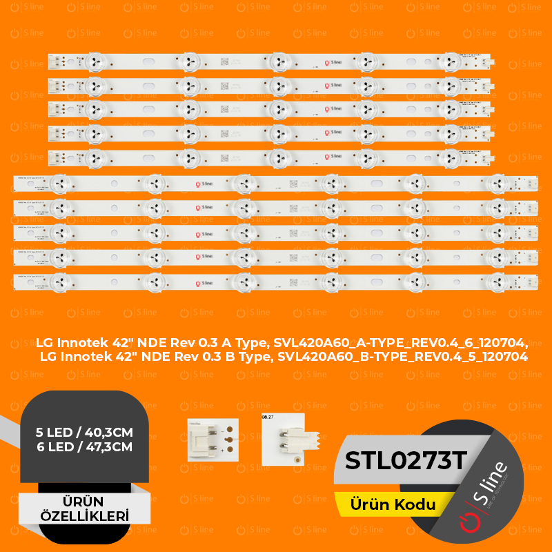 LG INNOTEK 42'' NDE REV 0.3 B Type + A Type Tv Led Bar-