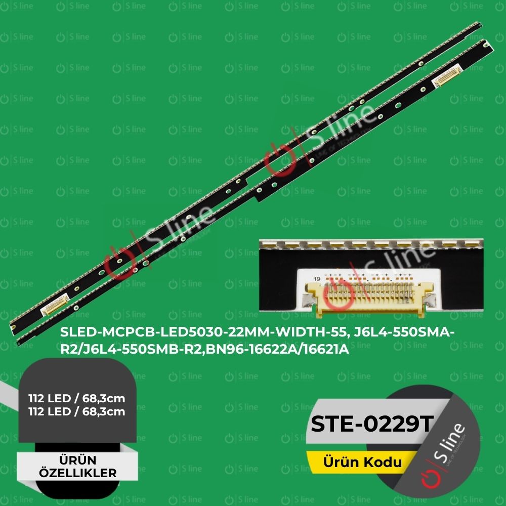 SLED-MCPCB-LED5030-22MM-WIDTH-55, J6L4-550SMA-R2/J6L4-550SMB-R2