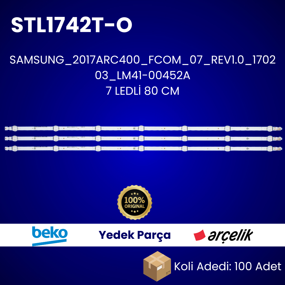 SAMSUNG_2017ARC400_FCOM_07_REV1.0_170203_LM41-00452A ORIJINAL LED KOLİ: 50 ADET