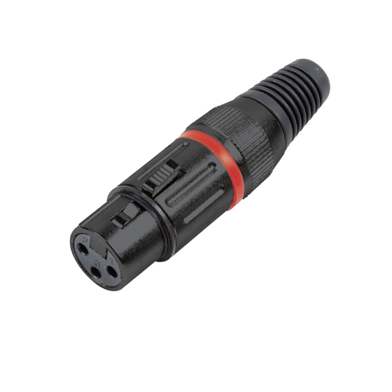 Sline Audio XLR Dişi Mikrofon Jack 3 Pin (Canon) Premium Seri Koli:500