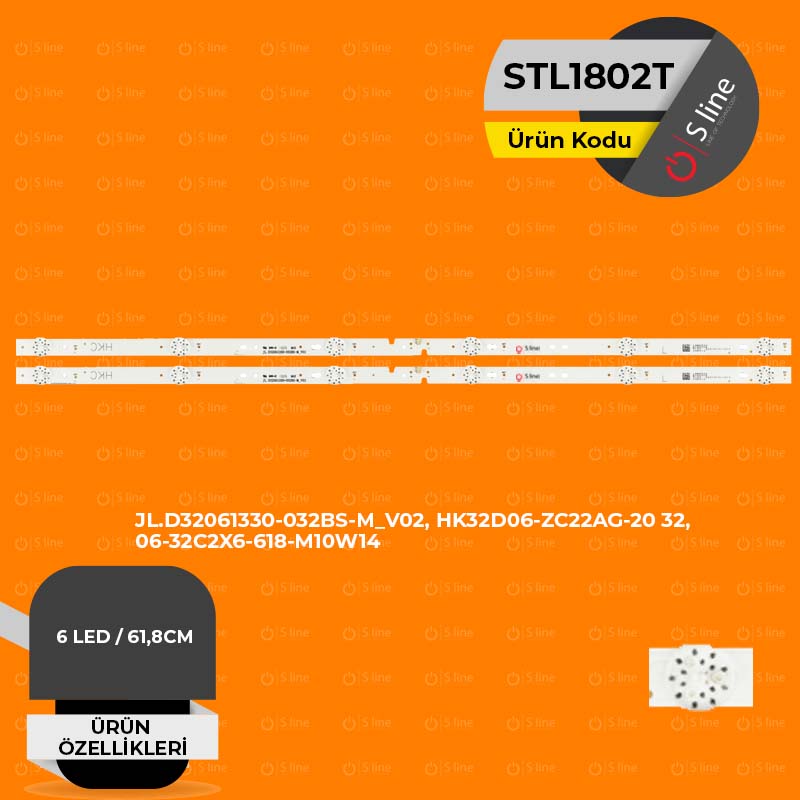 32" JL.D32061330-032BS-M_V02, HK32D06-ZC22AG-20 32, 06-32C2X6-618-M10W14 Tv Ledi