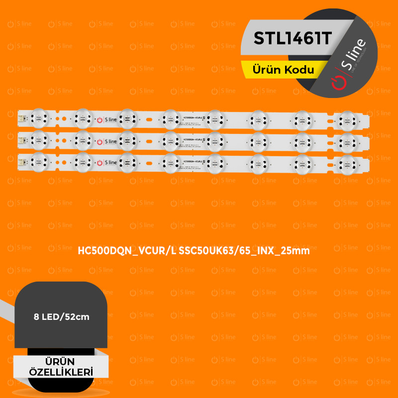 LG 50" HC500DQN_VCUR/L SSC50UK63/65_INX_25mm Tv Led Bar