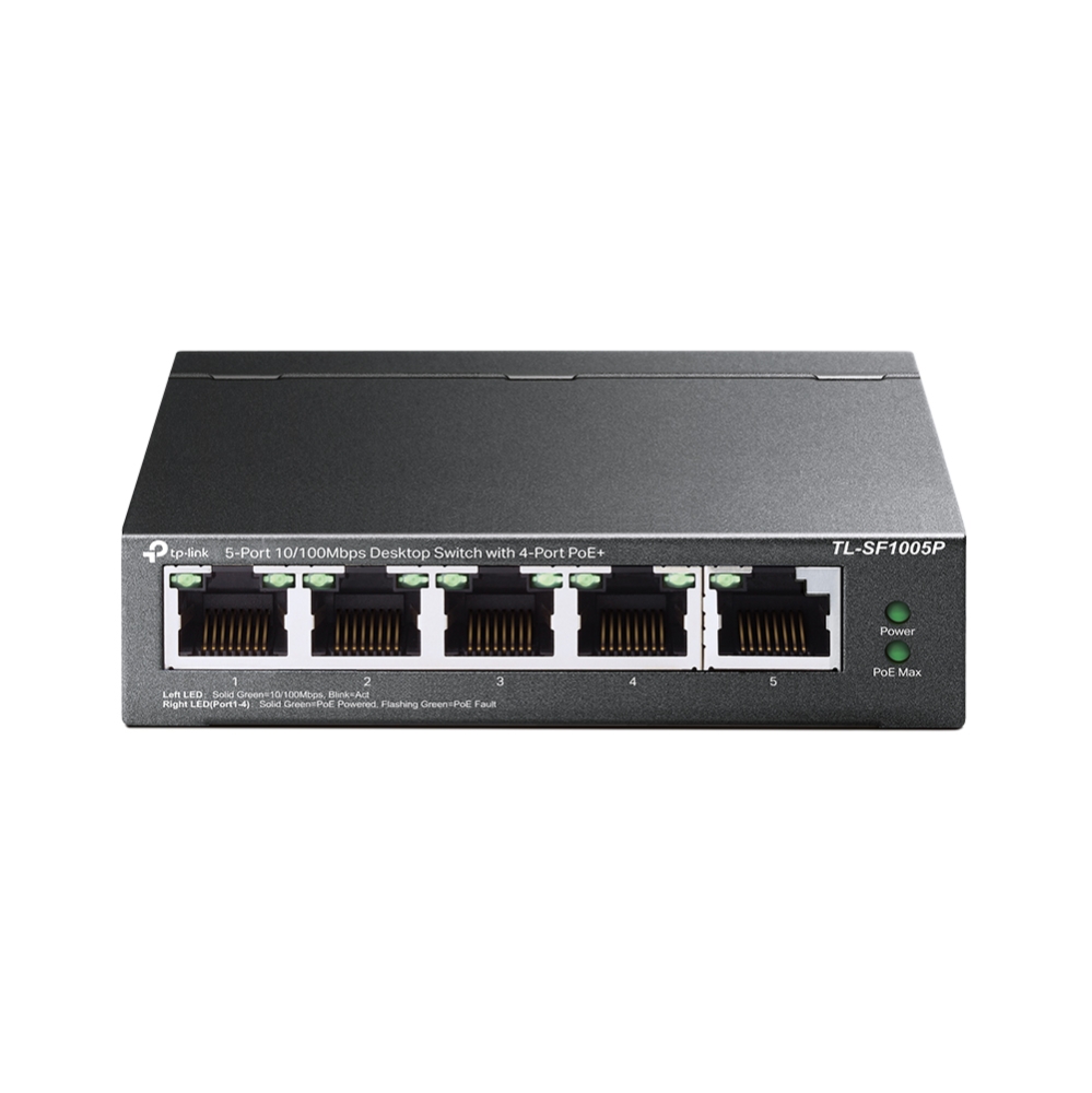 TP-Link TL-SF1005P 5-Port 10/100 Mbps 4-Port PoE+ Destekli Desktop Switch