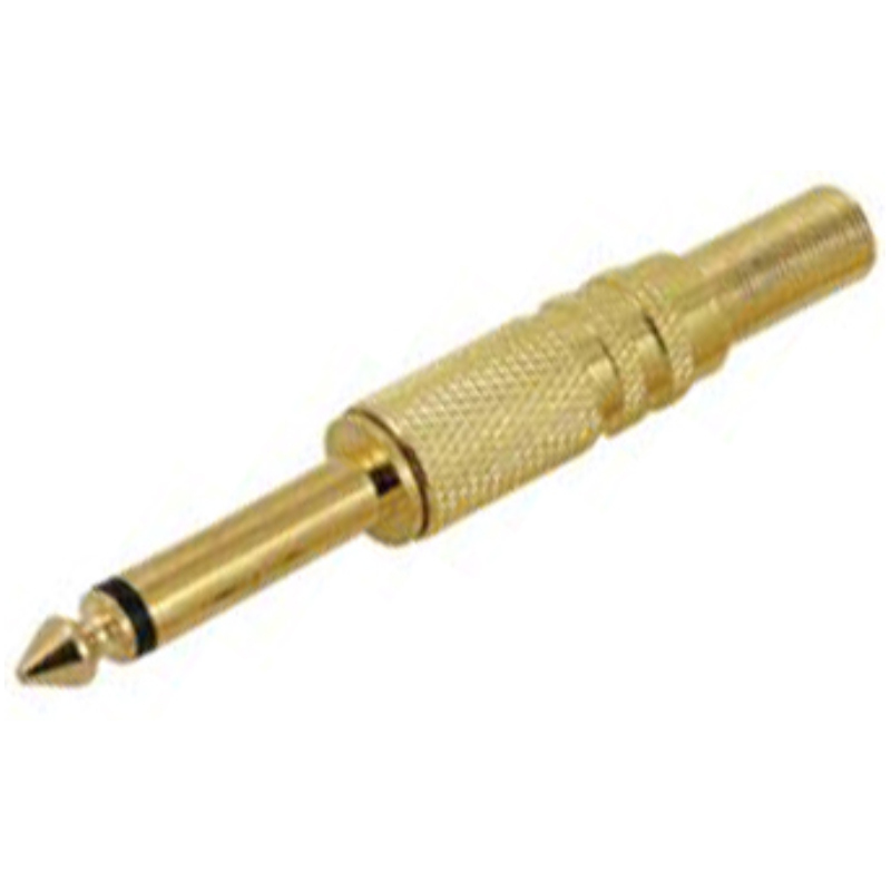 OEM 6,35mm Gitar Jack Mono Gold