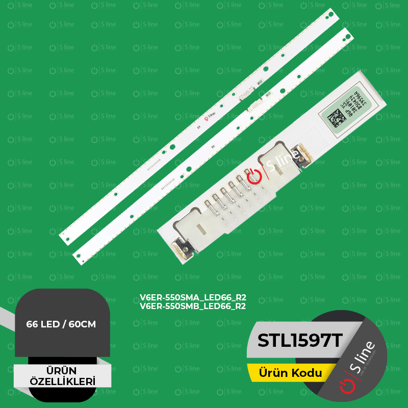 Samsung 55" V6ER-550SMA_LED66_R2,V6ER-550SMB_LED66_R2 Tv Led Bar