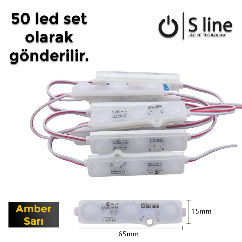 SAMSUNG LED MODUL 3 LÜ AMBER SARI