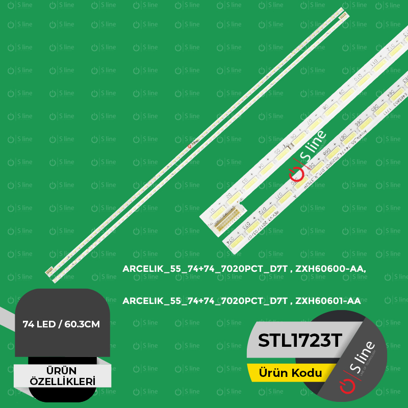 Arçelik,Beko ARCELIK_55_74+74_7020PCT_D7T,ZXH60600-AA,ZXH60601-AA Tv Led Bar-