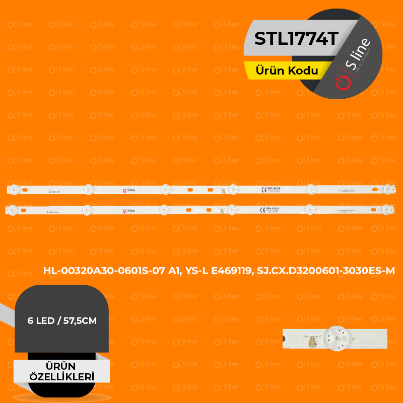 32" HL-00320A30-0601S-07 A1,YS-L E469119,SJ.CX.D3200601-3030ES-M Tv Ledi