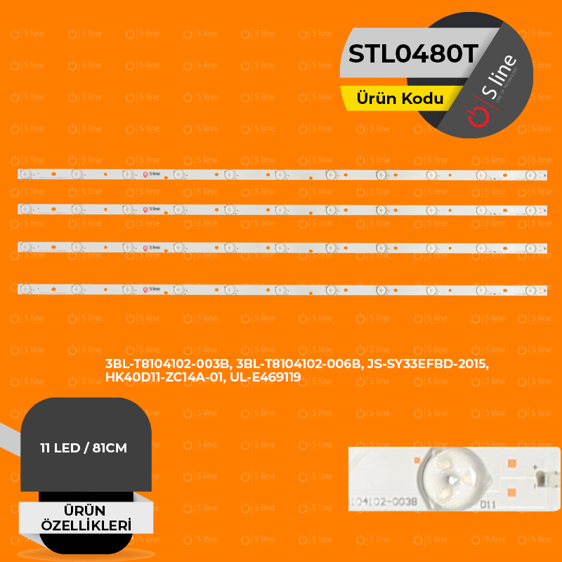 3BL-T8104102-003B, 3BL-T8104102-006B, JS-SY33EFBD-2015, HK40D11-ZC14A-01 Tv Ledi