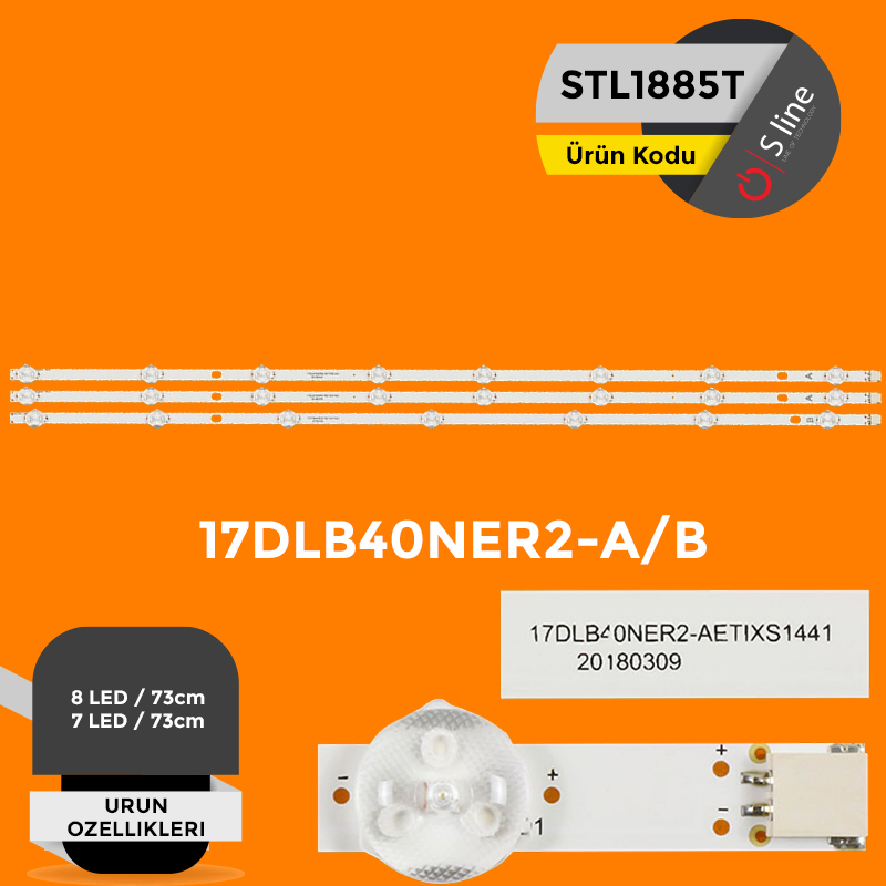 Vestel,Seg 40" 17DLB40NER2-A ETI 20180309,17DLB40NER2-B ETI 20180309 Tv Led Bar