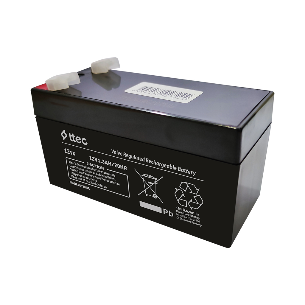 TTEC 12V 1.3Ah Bakımsız Kuru Akü 0,51kg K:20