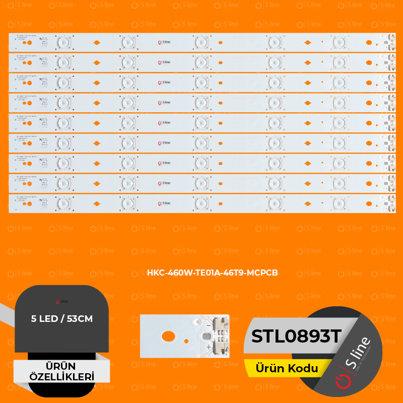 46" HKC-460W-TE01A-46T9-MCPCB Tv Ledi