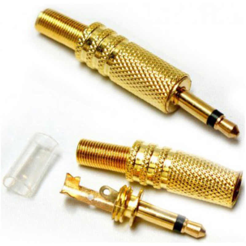 OEM 3,5mm Mono Erkek Jack Gold