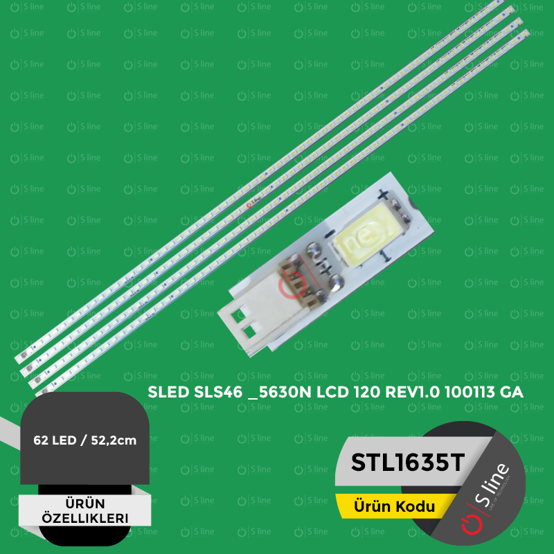 SLED SLS46 _5630N LCD 120 REV1.0 100113 GA Tv Led Bar