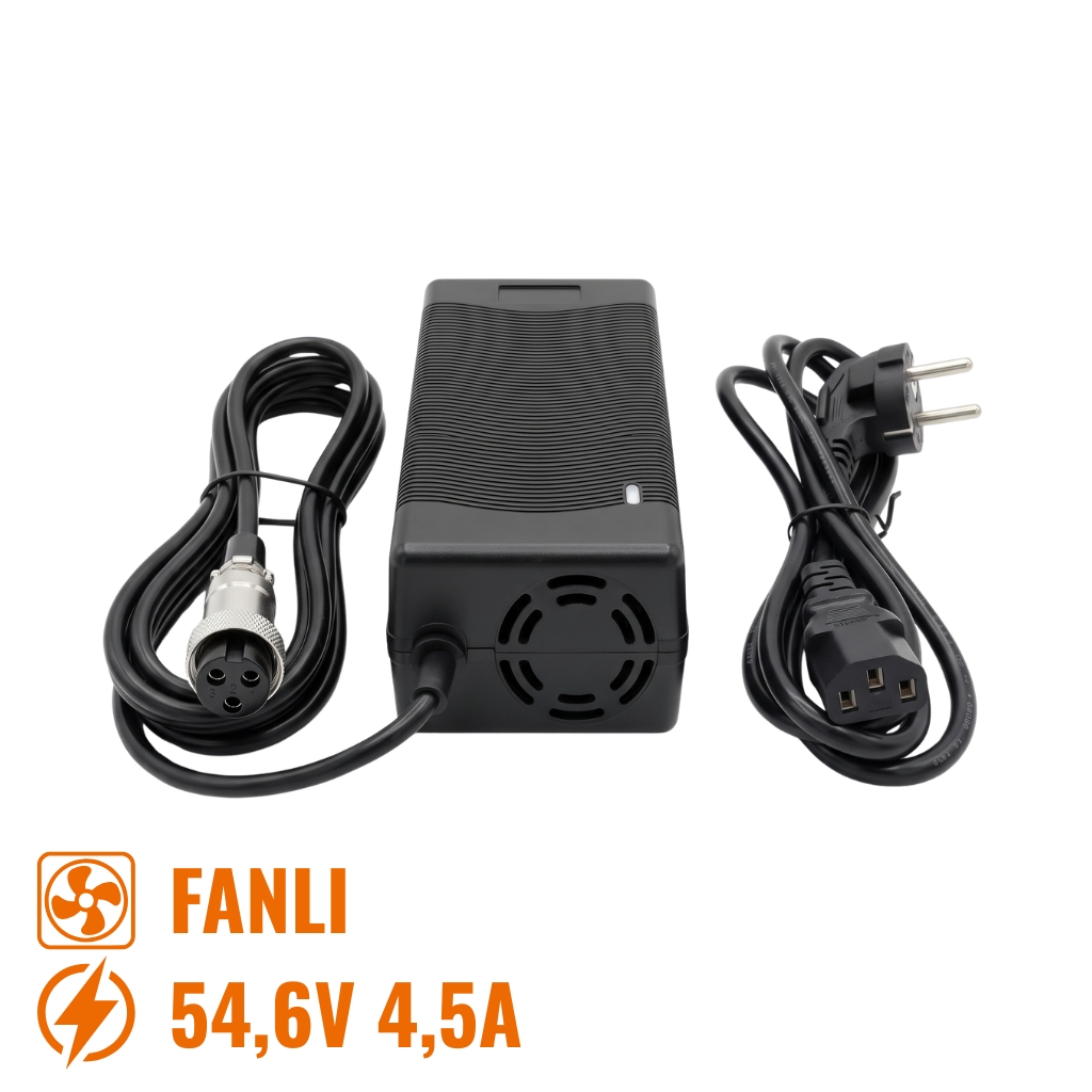 Onvo Super73 Uyumlu 54.6V 4.5A 3 Pin Fanlı Scooter Hızlı Şarj Aleti K:40