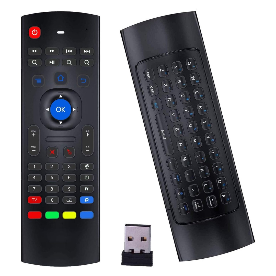 MX3 Pro Air Mouse 2.4G Sesli Komutlu Klavyeli Android TV Box Kumandası