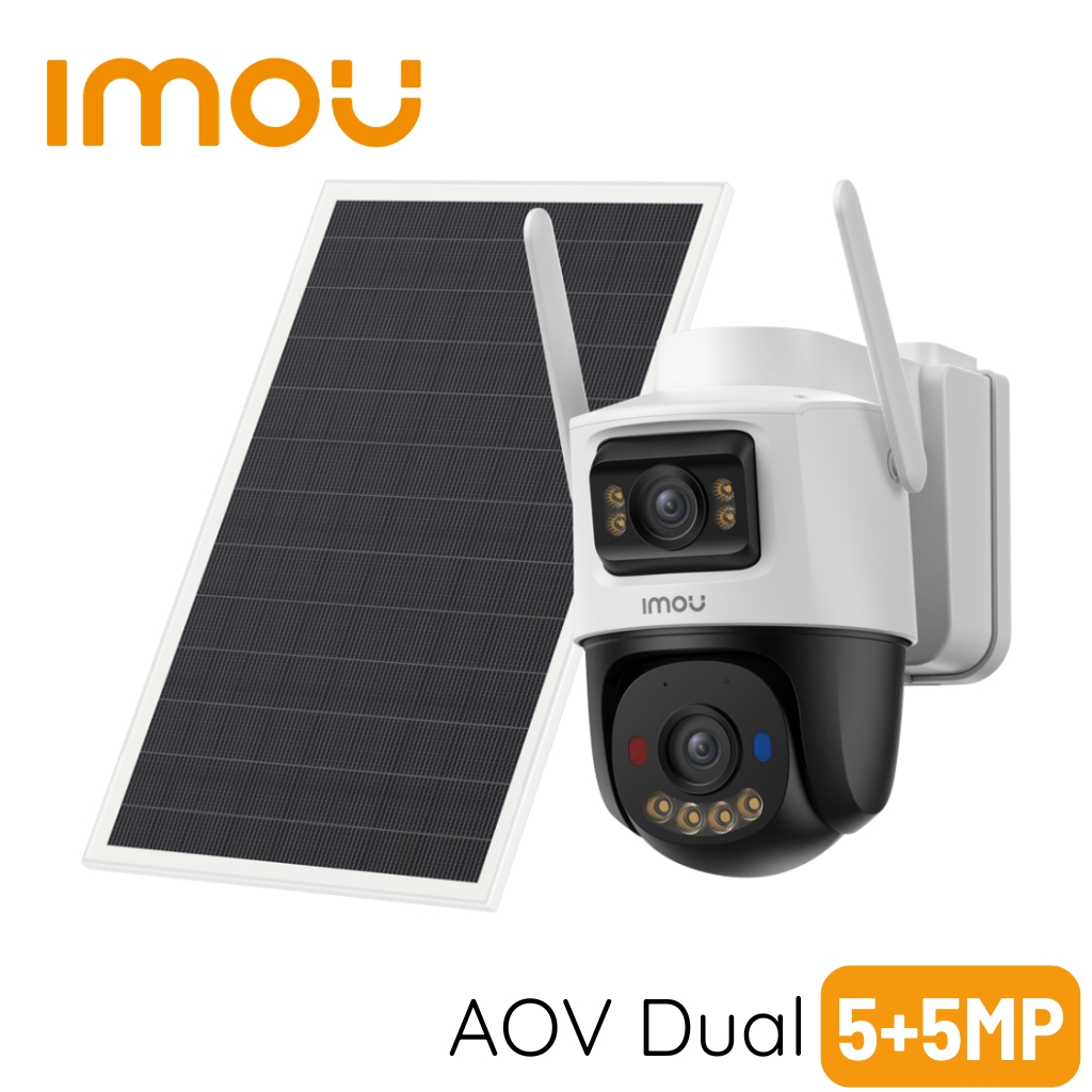 IMOU AOV Dual Kit 5MP + 5MP Dual Lens Akıllı Analiz 4G Solar Bataryalı IP Kamera