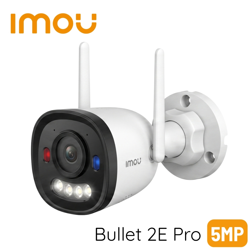 IMOU Bullet 2E Pro 5MP 2.8mm Sesli Smart IR 30M Renkli Kablosuz IP Kamera