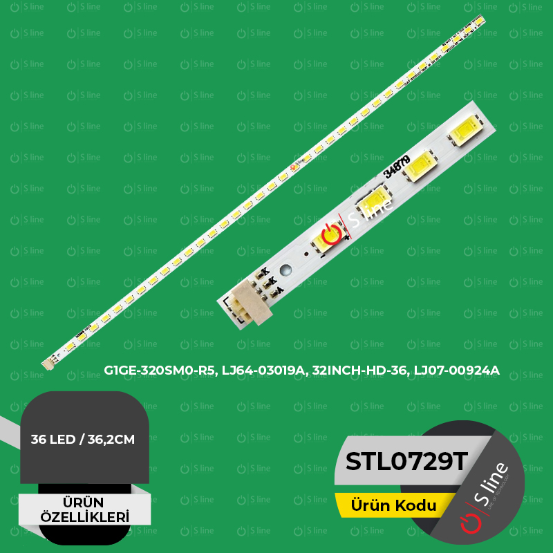 32" G1GE-320SM0-R5, LJ64-03019A, 32INCH-HD-36, LJ07-00924A Tv Ledi