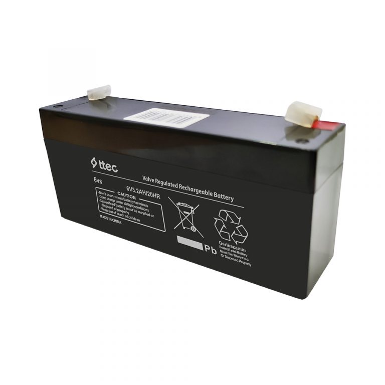 TTEC 6V 3.2Ah Bakımsız Kuru Akü 0,63kg K:20