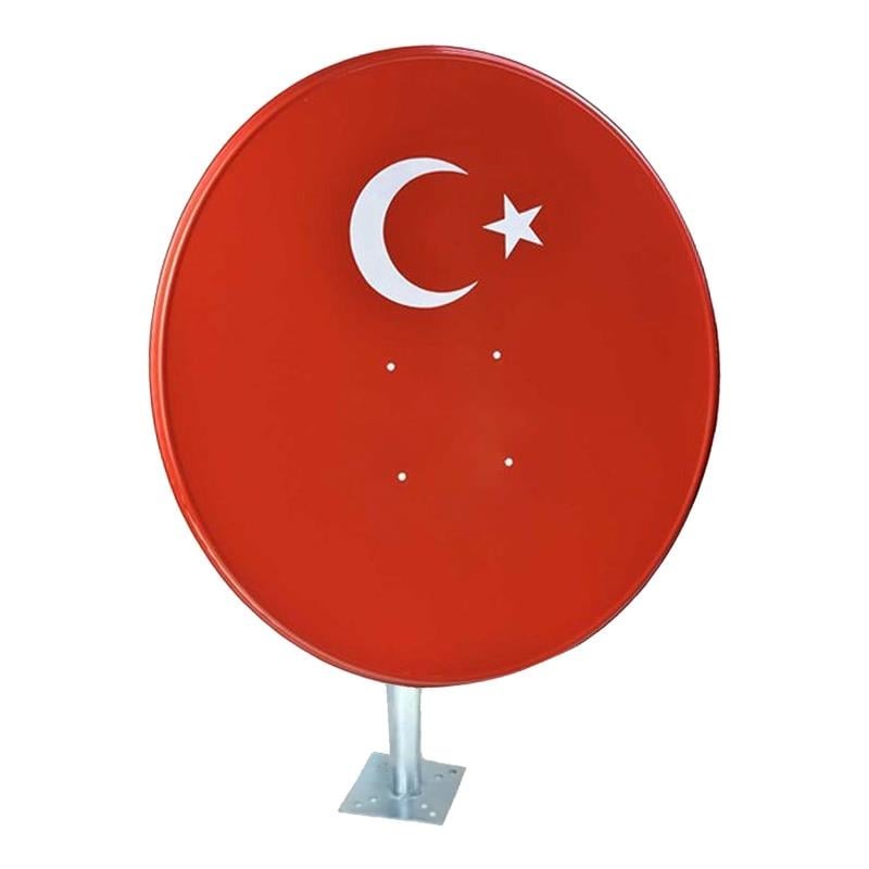 Next Nextstar 70CM 0,50MM Normal Mount Dik Ayaklı Çanak Anten Bayraklı