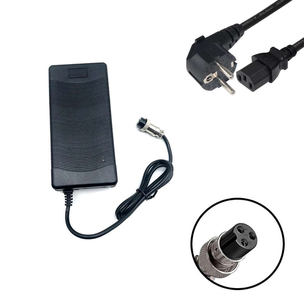 36V 2A 3-Pin Scooter Şarj Adaptörü