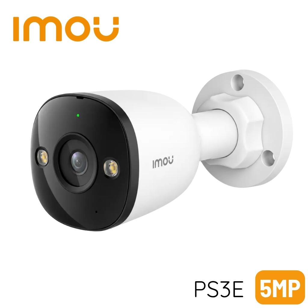 IMOU PS3E 5MP 2.8mm Çift Yönlü Sesli Smart IR 30M Renkli Bullet IP POE Kamera