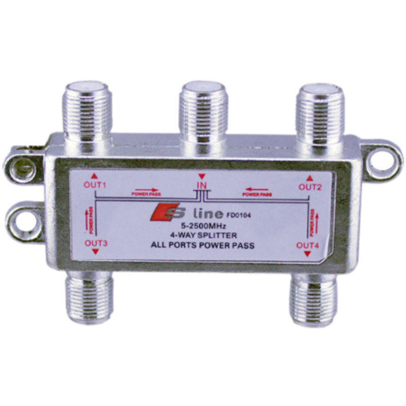 SLine 5-2500MHz 4lü Uydu Dağıtıcı 1/4 Splitter K:300