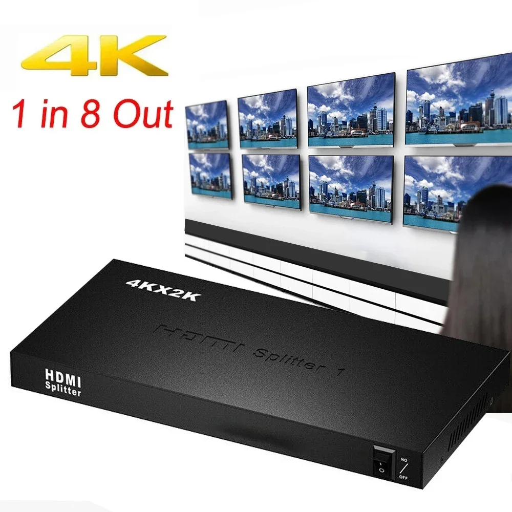 HDMI Splitter 1x8 UHD 4K x 2K – Sekiz Ekran Görüntü Aktarımı K:10