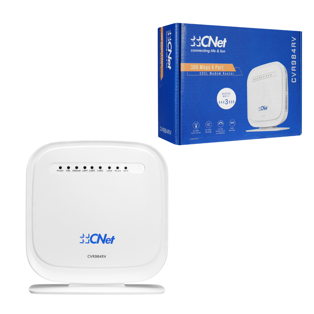 Cnet CVR984RV 300 Mbps ADSL2+/VDSL2 4 Port Kablosuz Modem Router