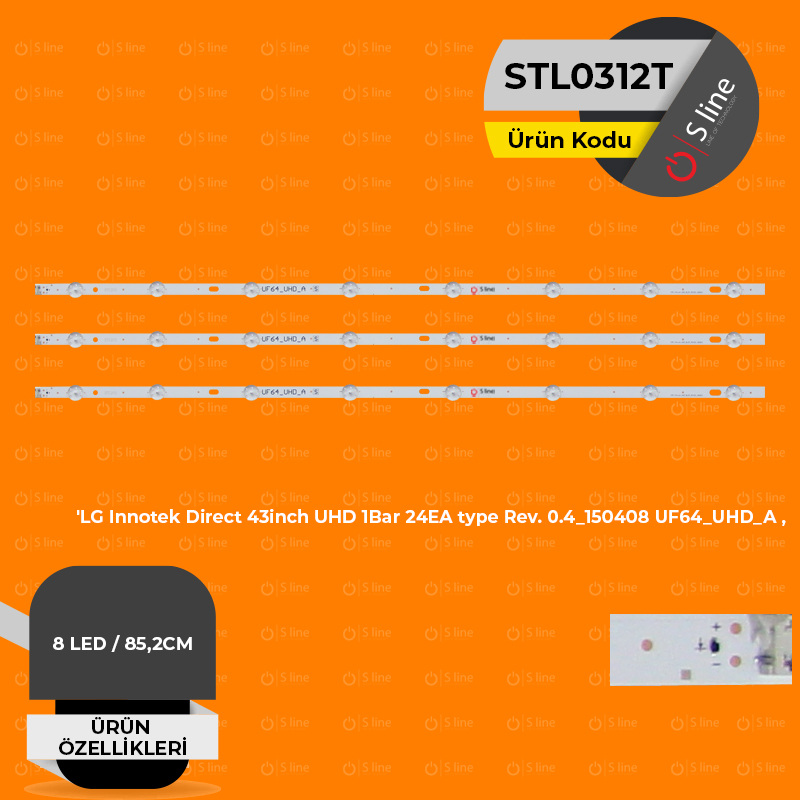 LG INNOTEK DIRECT 43" UHD 1BAR 24E A TYPE REV. 0.4 Tv Led Bar