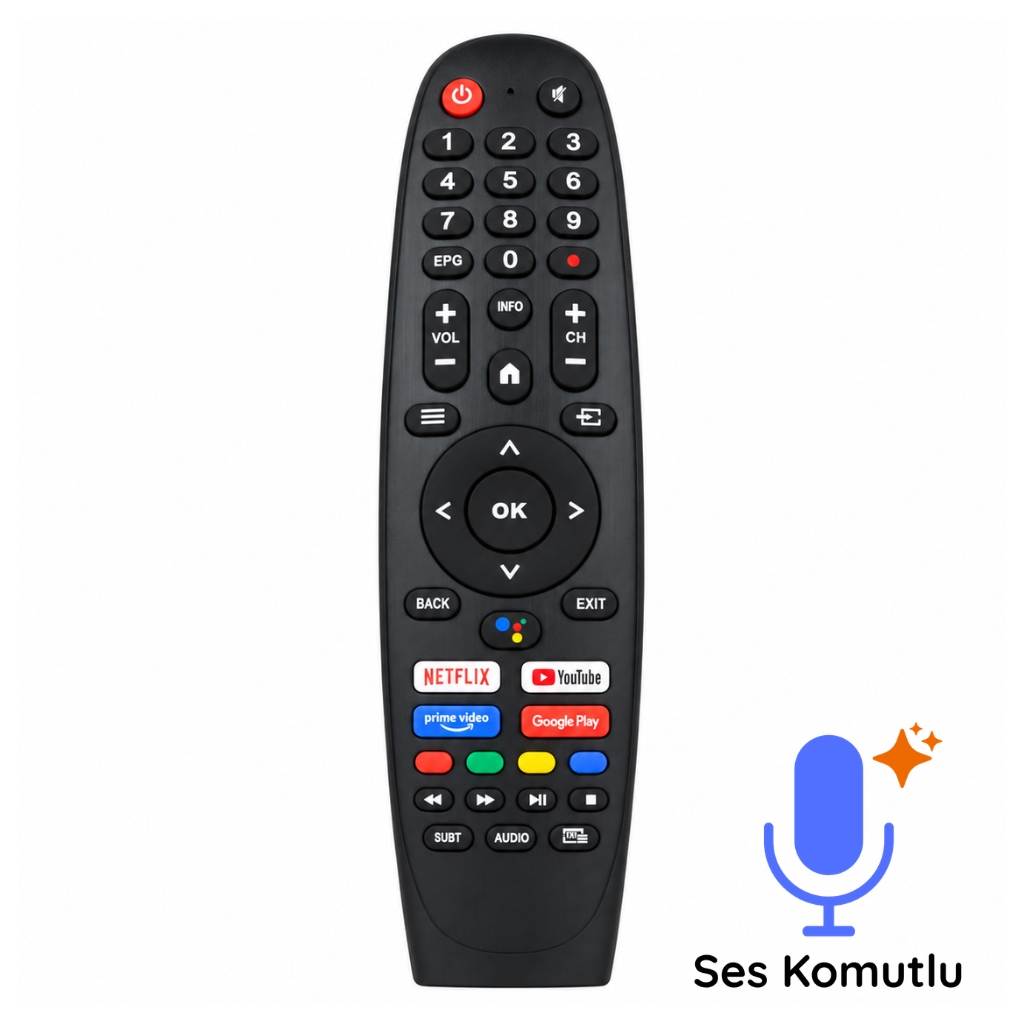 Turn Onvo SX-2201 Ses Komutlu Android Smart Led Tv Kumandası