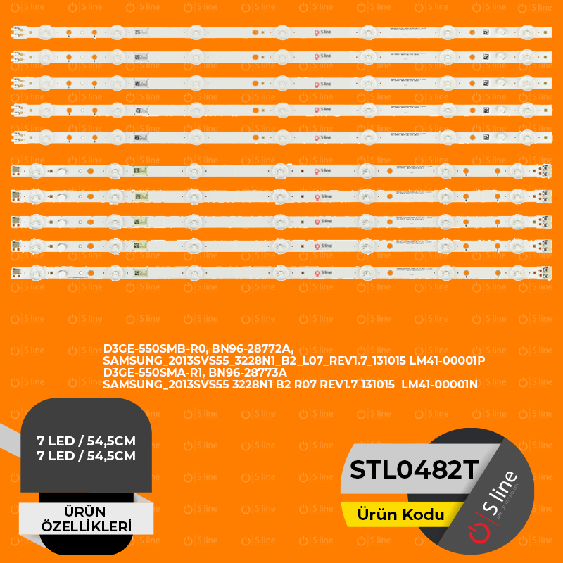 Samsung D3GE-550SMB-R0, BN96-28772A, D3GE-550SMA-R1, BN96-28773A Tv Led Bar-