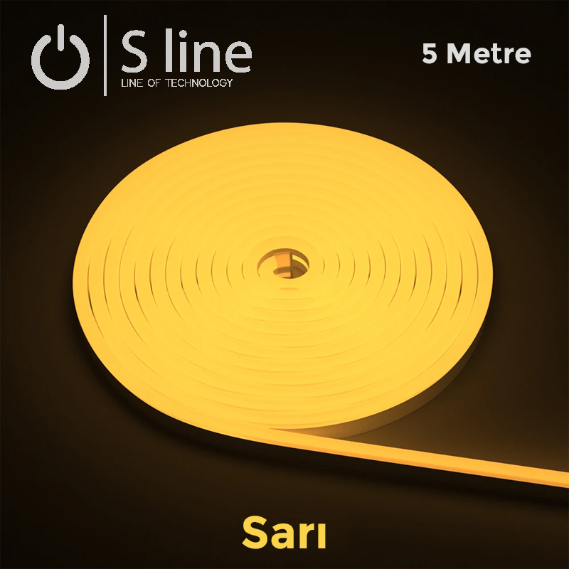 AMBER SARI SERİT LED12V 2835 NEON 120D.5Metre