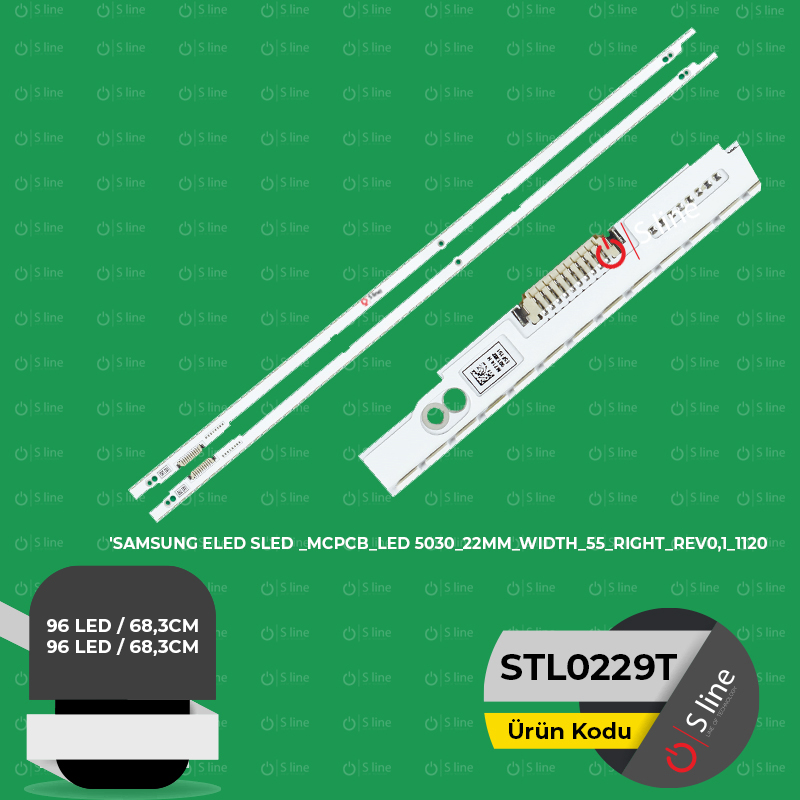 SLED-MCPCB-LED5030-22MM-WIDTH-55-RIGHT-REV0.1,MCPCB-LED5030-22MM-WIDTH-55-LEFT